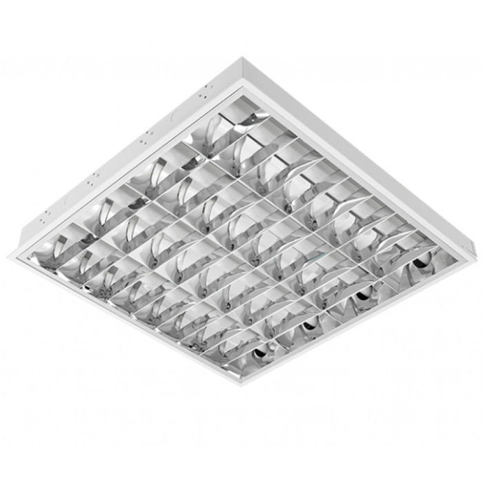 Elmark LED fénycsöves lámpatest, fehér, 595x595 mm, 2340 lm, 6400 K, 4x9 W termék fő termékképe