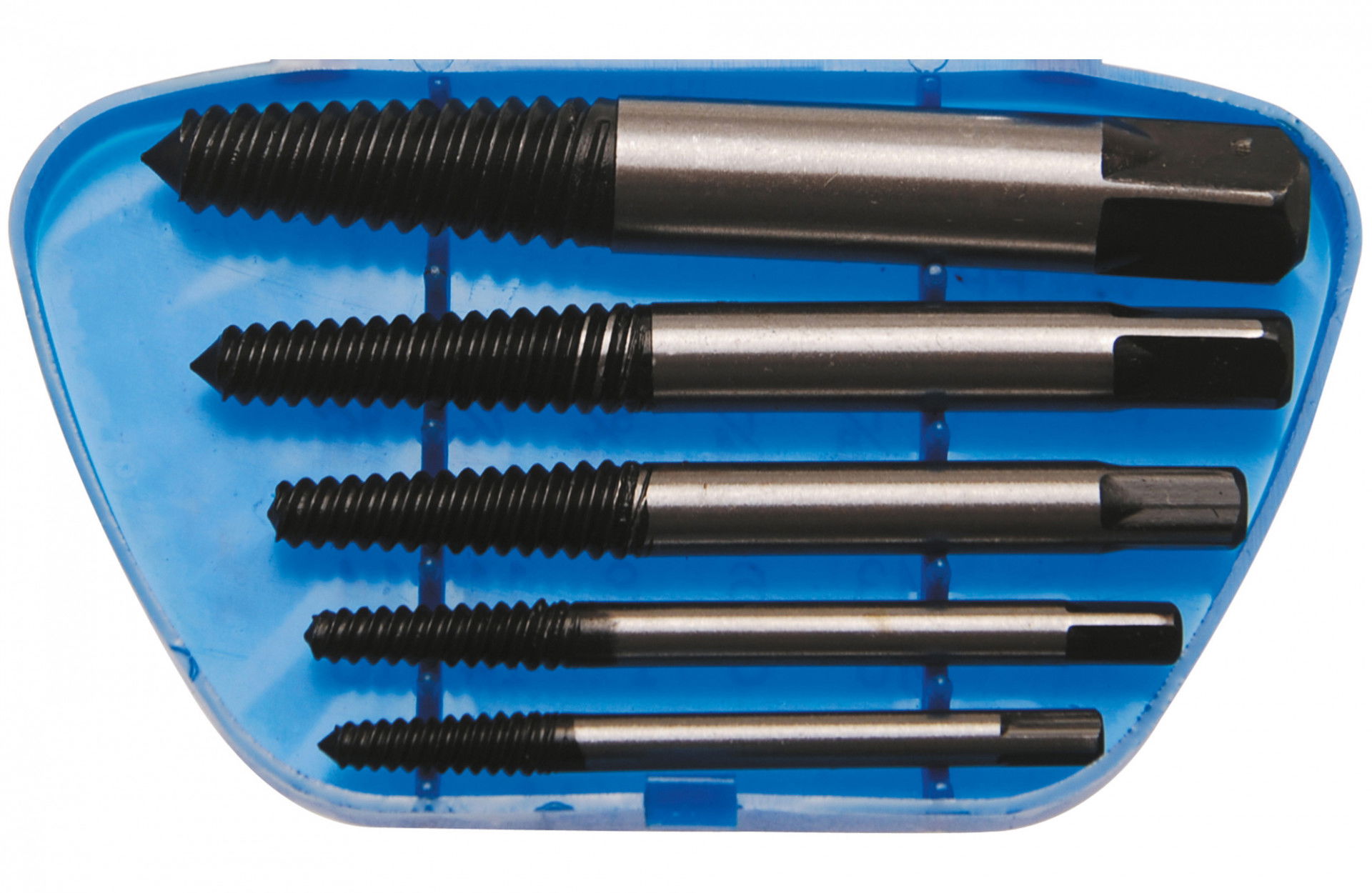 BGS Technic 9-1895 csavarkiszedő, törtcsavar kihajtó készlet, balmenetű, 3-19 mm, 5 részes termék fő termékképe