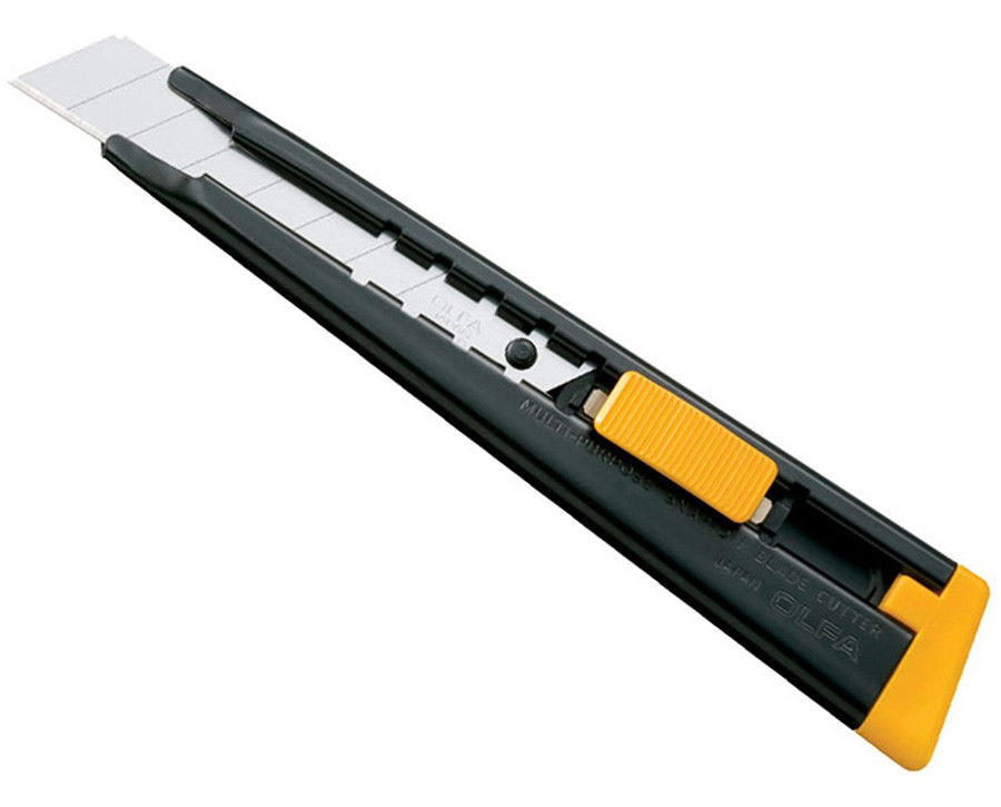 Olfa ML törhető pengéjű vágókés automata pengerögzítővel, acél ház, 18 mm termék fő termékképe